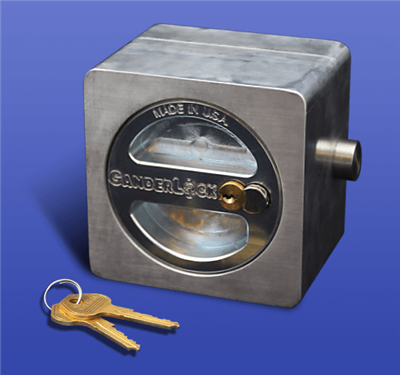 GanderLock 4 in square Gooseneck Lock